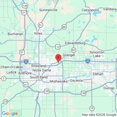 Map to  office in Granger, IN