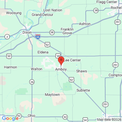 Map to  office in Amboy, IL