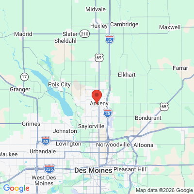 Map to  office in Ankeny, IA