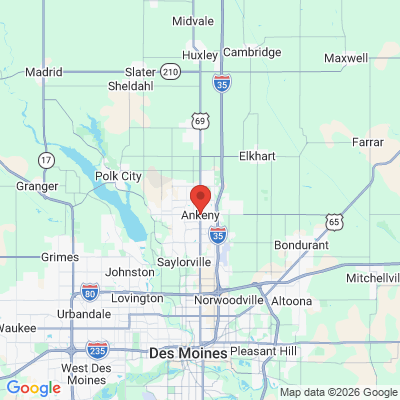Map to  office in Ankeny, IA