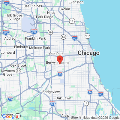 Map to  office in Cicero, IL