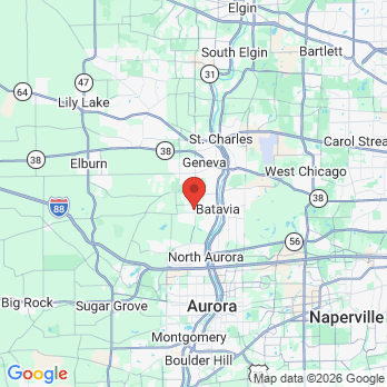 Map to Windmill Dental Care office in Batavia, IL