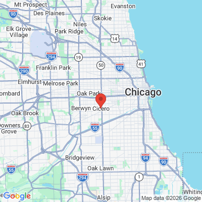 Map to  office in Cicero, IL