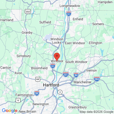 Map to  office in Windsor, CT