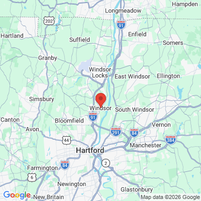Map to  office in Windsor, CT