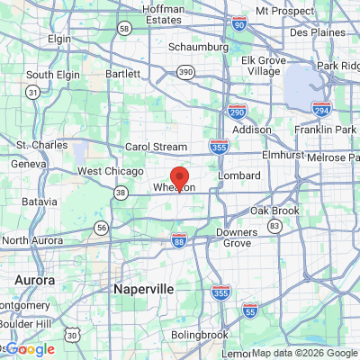 Map to  office in Wheaton, IL