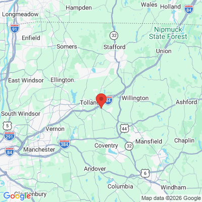 Map to  office in Tolland, CT