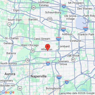 Map to  office in Wheaton, IL