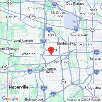 Map to Essentials Dental office in Lombard, IL
