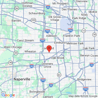 Map to  office in Lombard, IL