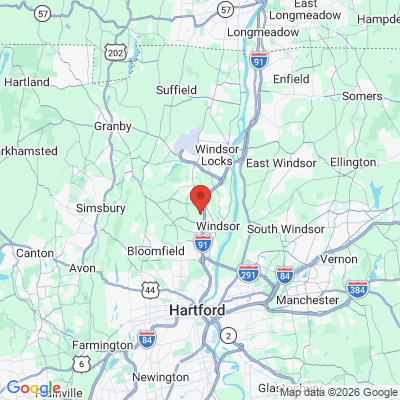 Map to  office in Windsor, CT