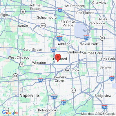 Map to  office in Lombard, IL