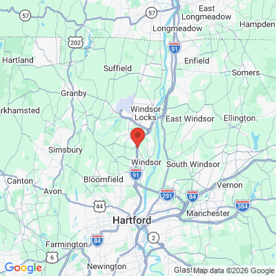 Map to  office in Windsor, CT