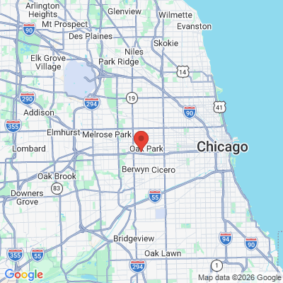 Map to  office in Oak Park, IL