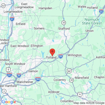 Map to  office in Tolland, CT