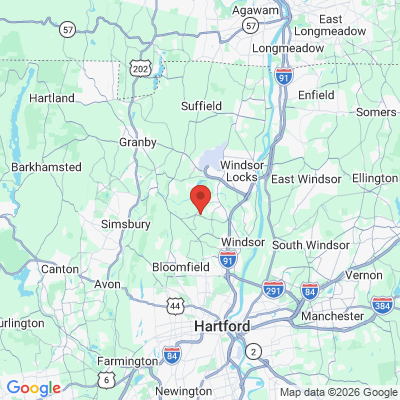Map to  office in Windsor, CT