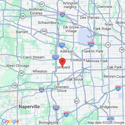 Map to  office in Lombard, IL