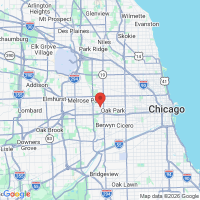 Map to  office in River Forest, IL