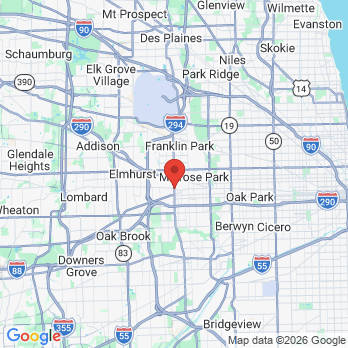 Map to Smile Success Dental Centre office in Bellwood, IL