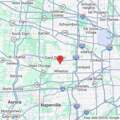 Map to  office in Carol Stream, IL