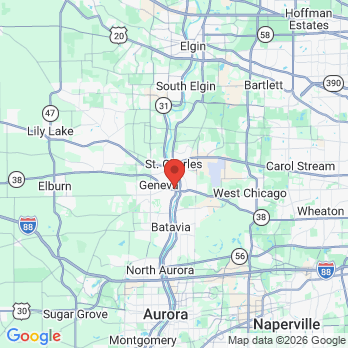 Map to Hamilton House Dentistry office in Geneva, IL