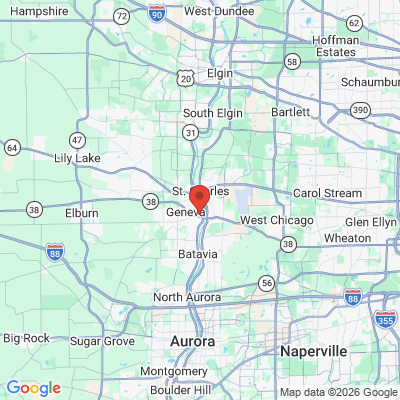 Map to  office in Geneva, IL