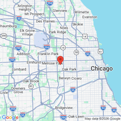 Map to  office in River Forest, IL