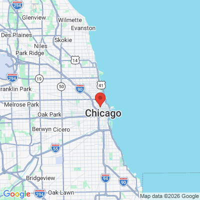 Map to  office in The Chicago Dental Studio