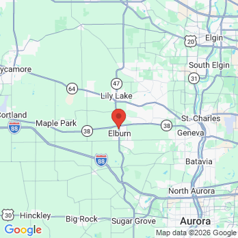Map to Blackberry Dental office in Elburn, IL