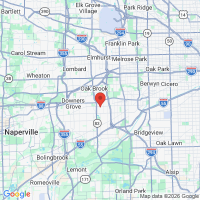 Map to  office in Hinsdale, IL
