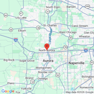 Map to  office in North Aurora, IL