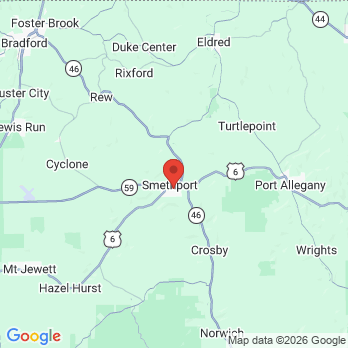 Map to Signature Smile Designs - Smethport office in Smethport, PA