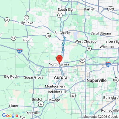 Map to  office in North Aurora, IL