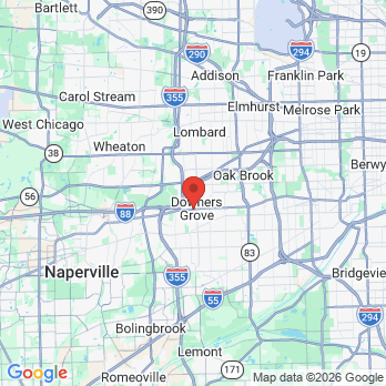 Map to Dr. Donald J. Provenzale DDS office in Downers Grove, IL