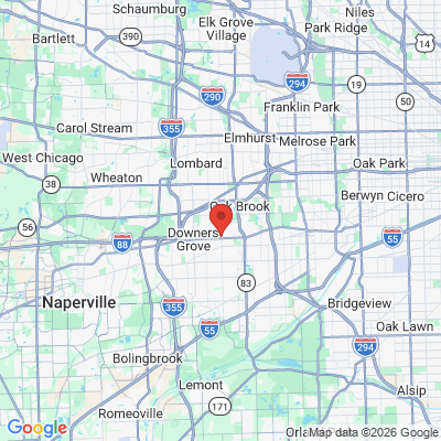 Map to  office in Westmont, IL