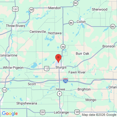 Map to  office in Sturgis, MI