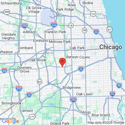 Map to  office in Brookfield, IL