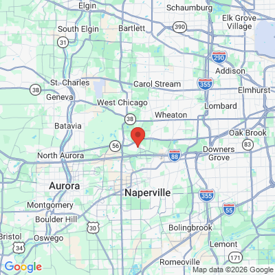 Map to  office in Warrenville, IL