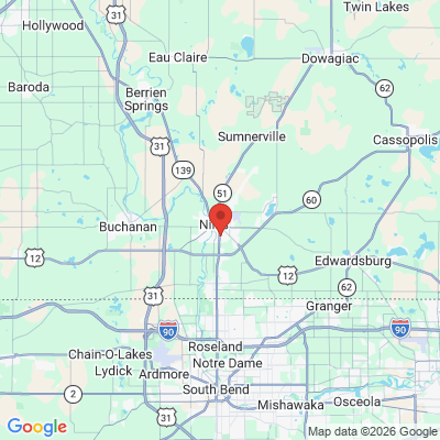Map to  office in Niles, MI