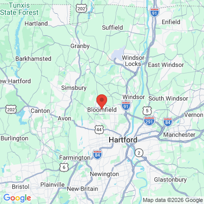 Map to  office in Bloomfield, CT
