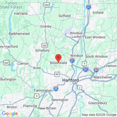 Map to  office in Bloomfield, CT