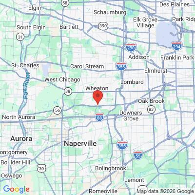 Map to  office in Wheaton, IL