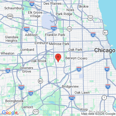 Map to  office in La Grange Park, IL