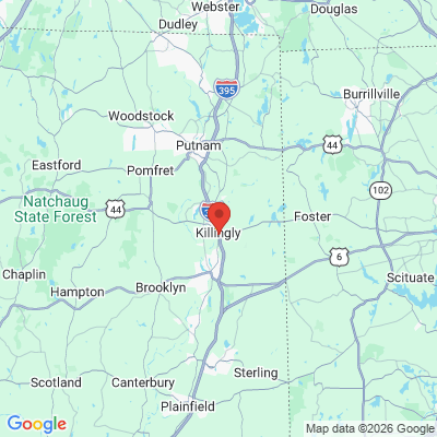 Map to  office in Killingly Dental Care