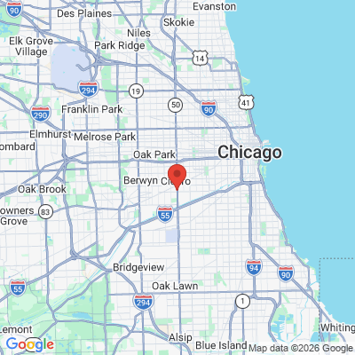 Map to  office in Cicero, IL