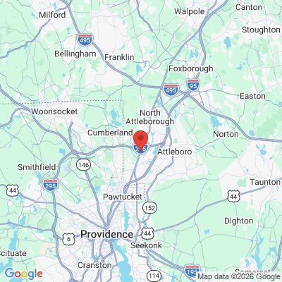 Map to  office in Attleboro Dental Group