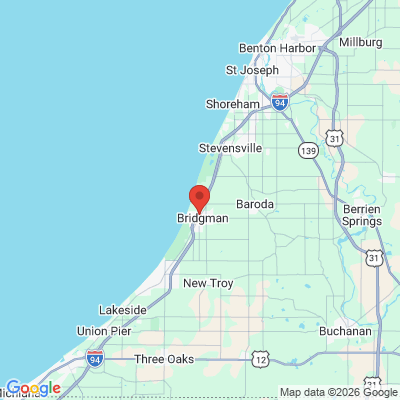 Map to  office in Bridgman, MI