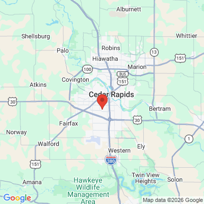 Map to  office in Cedar Rapids, IA