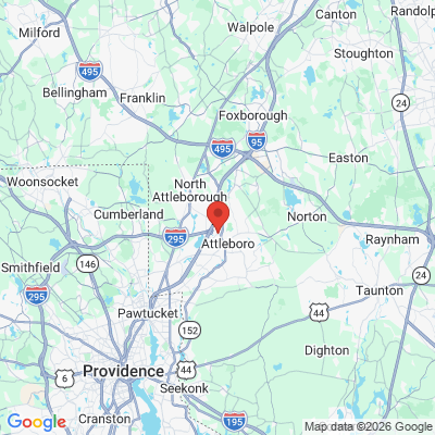 Map to  office in Attleboro, MA