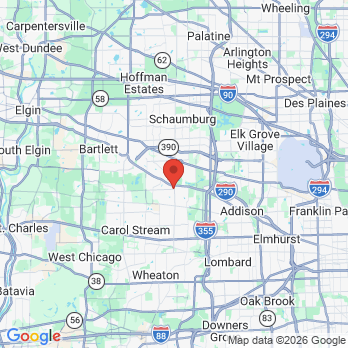 Map to Specialized Endodontic Solutions office in Bloomingdale, IL
